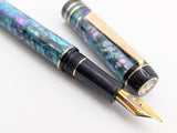 Carina Ragazzone in Dark Mexican Green Abalone w/ Royalty Resin
