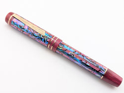 Carina Ragazzone in Rose Marina Abalone w/ Maroon Lipstick Resin