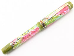 Carina Ragazzone in Chartreuse and Rose Abalone w/ Honey Olive Resin