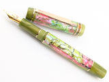 Carina Ragazzone in Chartreuse and Rose Abalone w/ Honey Olive Resin