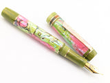 Carina Ragazzone in Chartreuse and Rose Abalone w/ Honey Olive Resin