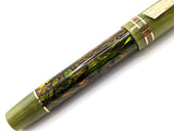 Carina Hapalua 15 in Green/Gold Abalone w/ Honey Olive Resin