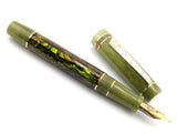 Carina Hapalua 15 in Green/Gold Abalone w/ Honey Olive Resin