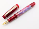 Carina Hapalua 15 il Re in Fall Awabi w/ Blood Red Resin - Mokume Gane