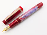 Carina Hapalua 15 il Re in Fall Awabi w/ Blood Red Resin - Mokume Gane