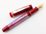 Carina Hapalua 15 il Re in Fall Awabi w/ Blood Red Resin - Mokume Gane
