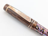 Hapalua 15 in Copper Abalone w/ Chocolate Pearl Resin - Mokume Gane