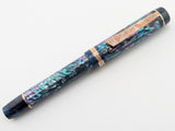 Ragazzone il Re in Dark Mexican Green Abalone w/ One-Off Resin - Vintage Waterman Nib