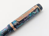 Ragazzone il Re in Dark Mexican Green Abalone w/ One-Off Resin - Vintage Waterman Nib