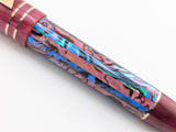 Hapalua 15 in Rose/Marine Abalone w/ Maroon Lipstick Resin