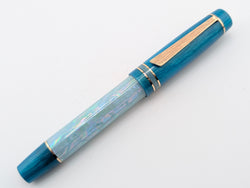 Hapalua 15 in Iceberg Awabi Shell w/ Pearl Teal Resin