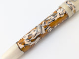 Carina 15 in Cellulose Acetate w/ Flax Resin - Damascus Steel