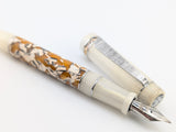 Carina 15 in Cellulose Acetate w/ Flax Resin - Damascus Steel