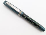 Carina 15 in Conway Stewart Medium Green w/ Veridian Resin - Damascus Steel