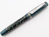 Carina 15 in Conway Stewart Medium Green w/ Veridian Resin - Damascus Steel