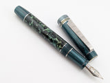 Carina 15 in Conway Stewart Medium Green w/ Veridian Resin - Damascus Steel