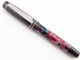 Carina 15 in Unnamed Cellulose Acetate w/ Violet Constellation Resin - Damascus Steel
