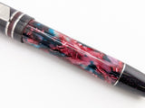 Carina 15 in Unnamed Cellulose Acetate w/ Violet Constellation Resin - Damascus Steel