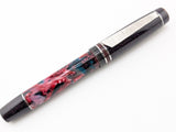 Carina 15 in Unnamed Cellulose Acetate w/ Violet Constellation Resin - Damascus Steel