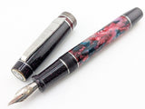 Carina 15 in Unnamed Cellulose Acetate w/ Violet Constellation Resin - Damascus Steel