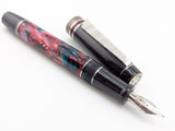 Carina 15 in Unnamed Cellulose Acetate w/ Violet Constellation Resin - Damascus Steel