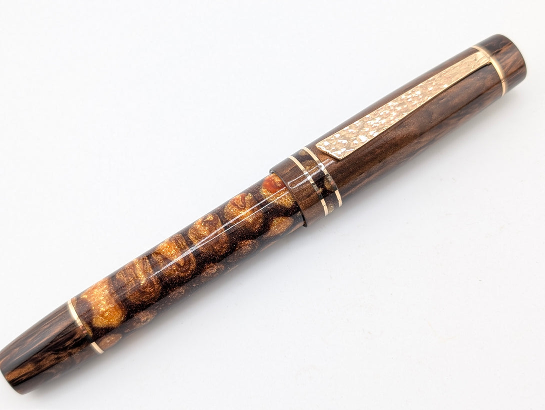 Carina 15 in Bronze Age Matrix w/ Chocolate Pearl Resin