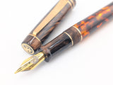 Carina 14 in Vintage Tortoise Shell w/ Chocolate Pearl Resin