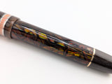 Hapalua 13 il Re in Root Beer Abalone w/ Burnt Umber Resin - Mokume Gane