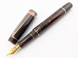 Hapalua 13 il Re in Root Beer Abalone w/ Burnt Umber Resin - Mokume Gane