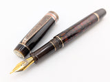 Hapalua 13 il Re in Root Beer Abalone w/ Burnt Umber Resin - Mokume Gane