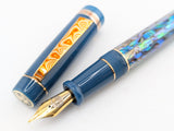 Hapalua 15 il Re in Tidal Fog Abalone w/ Kashmir Resin - Mokume Gane