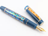 Hapalua 15 il Re in Tidal Fog Abalone w/ Kashmir Resin - Mokume Gane