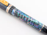 Hapalua 15 il Re in Dark Mexican Green Abalone w/ OP Resin - Mokume Gane