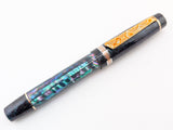 Hapalua 15 il Re in Dark Mexican Green Abalone w/ OP Resin - Mokume Gane