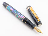Hapalua 15 il Re in Dark Mexican Green Abalone w/ OP Resin - Mokume Gane