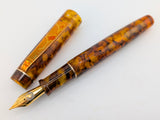 Carina 14 in Vintage Cellulose Acetate Tortoise Shell - Mokume Gane