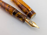 Carina 14 in Vintage Cellulose Acetate Tortoise Shell - Mokume Gane
