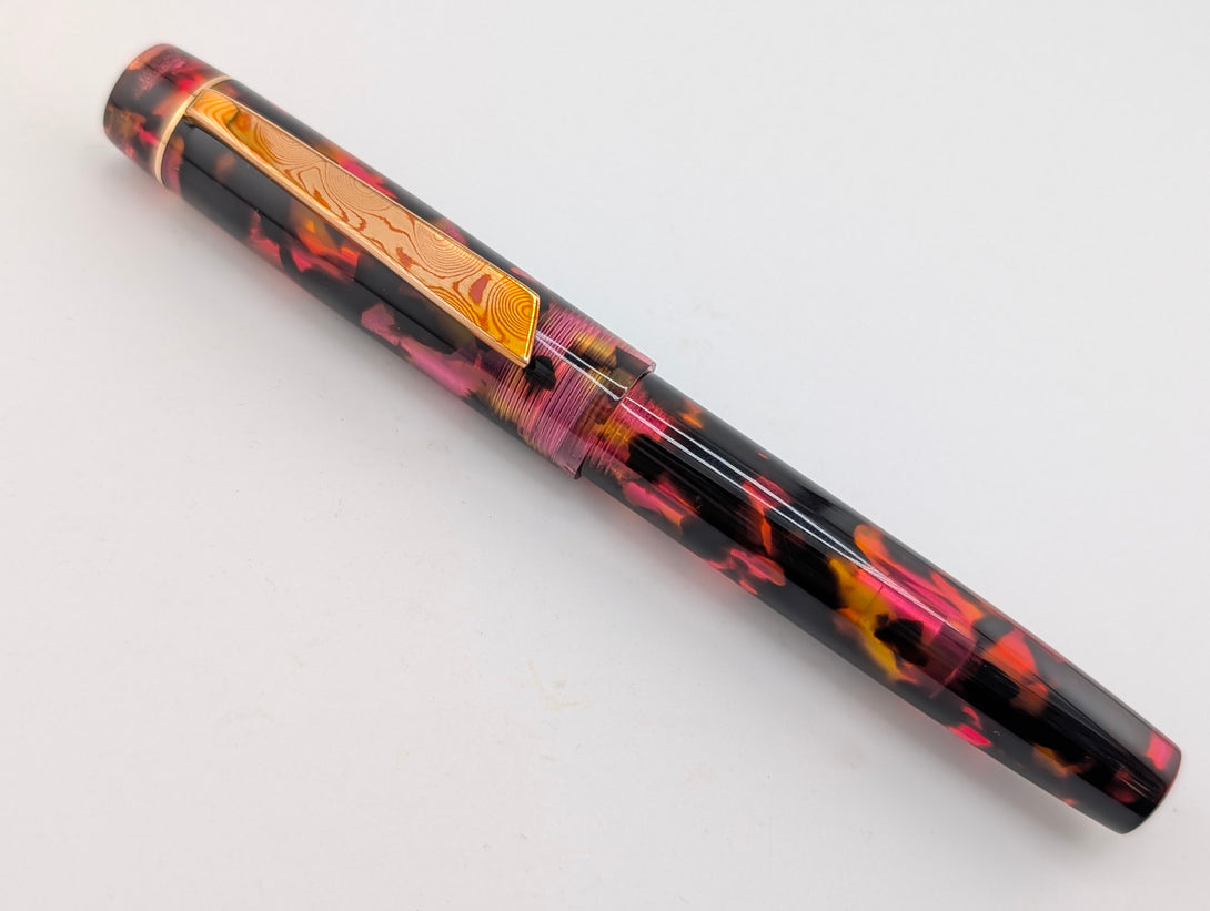 Carina 14 in Tortoise Shell #3 Cellulose Acetate - Mokume Gane