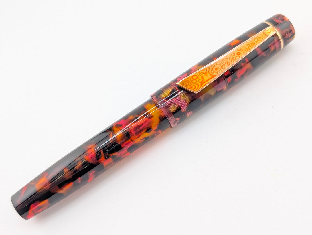 Carina 15 in Tortoise Shell #3 Cellulose Acetate - Mokume Gane