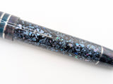 Hapalua in Starflake Black Abalone w/ Lusso Cosmos Resin - Damascus Steel