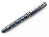 Hapalua in Starflake Black Abalone w/ Lusso Cosmos Resin - Damascus Steel