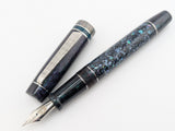 Hapalua in Starflake Black Abalone w/ Lusso Cosmos Resin - Damascus Steel