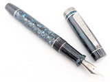 Hapalua in Starflake Black Abalone w/ Lusso Cosmos Resin - Damascus Steel