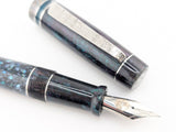 Hapalua in Starflake Black Abalone w/ Lusso Cosmos Resin - Damascus Steel
