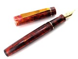 Carina 15 in Tortoise Shell Cellulose Acetate w/ Mokume Gane Clip