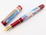 Carina Ragazzone il Re in Dawn's Early Light Abalone w/ Blood Red Resin