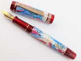 Carina Ragazzone il Re in Dawn's Early Light Abalone w/ Blood Red Resin