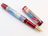 Carina Ragazzone il Re in Dawn's Early Light Abalone w/ Blood Red Resin