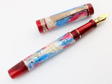 Carina Ragazzone il Re in Dawn's Early Light Abalone w/ Blood Red Resin