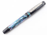Hapalua 15 in Dark Mexican Green Abalone w/ Lusso Cosmos Resin - Damascus Steel